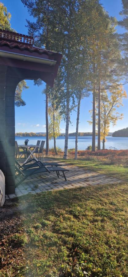 Lakeside Log Cabin Fraemby Udde Falun Extérieur photo